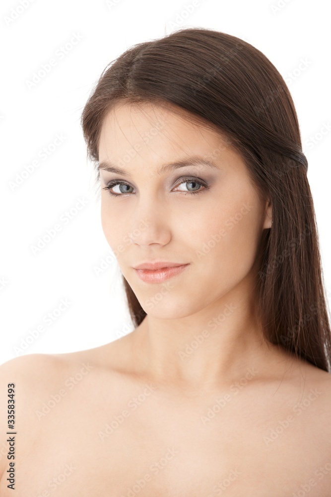 Portrait of smiling pretty woman Portrait of smiling pretty woman
