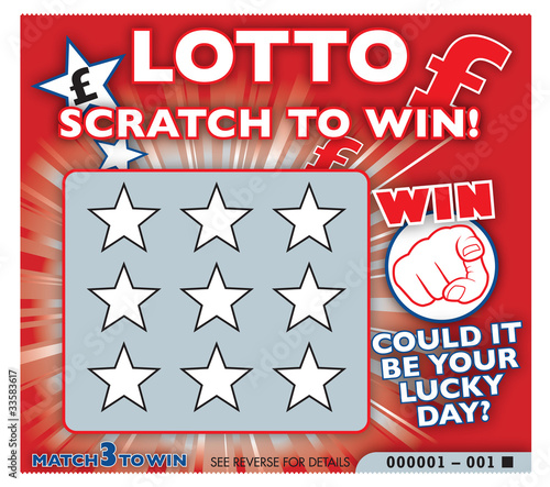 Lottery scratch card