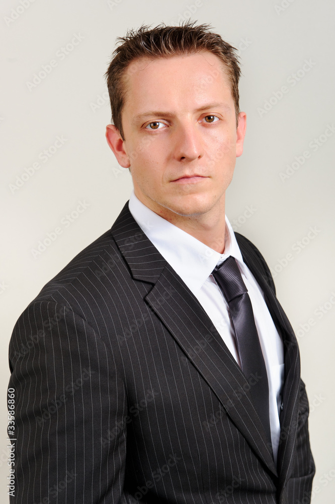 Caucasian man in suit Caucasian man in suit
