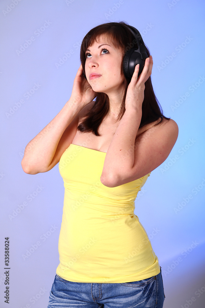 Naklejka premium Musicgirl