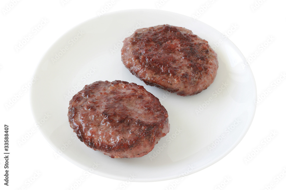 hamburgers on a plate hamburgers on a plate