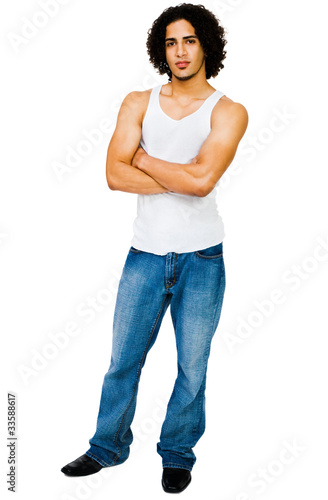 Portrait of a man posing