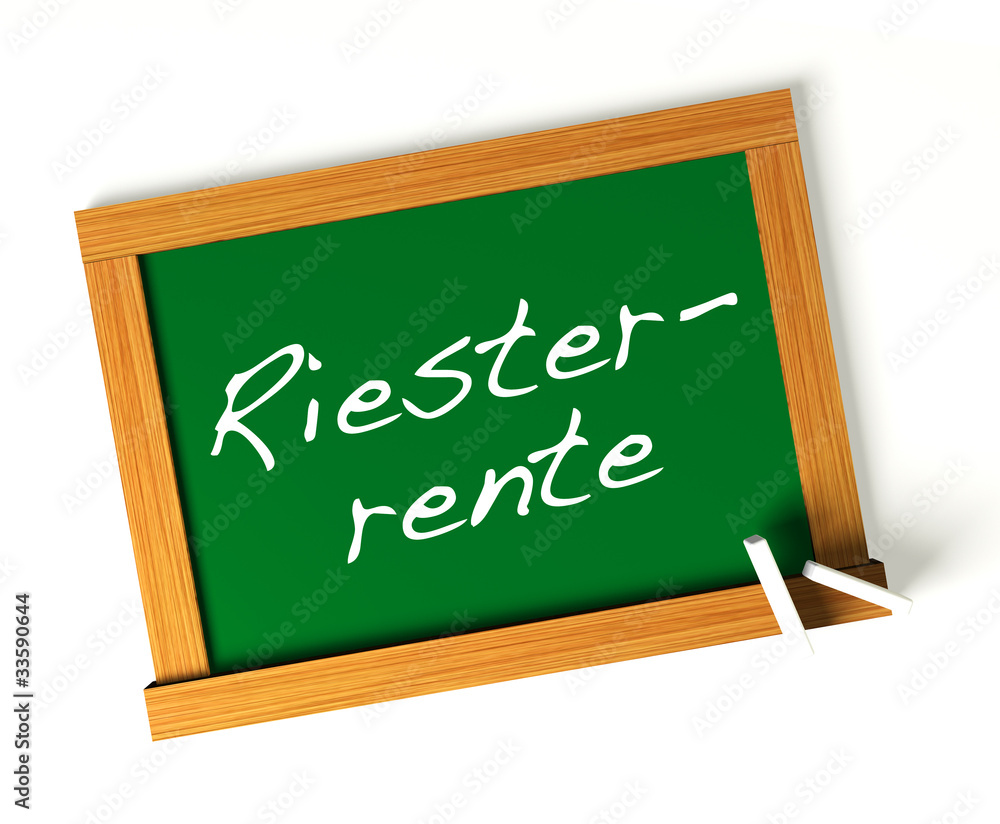 Fototapeta premium Riesterrente