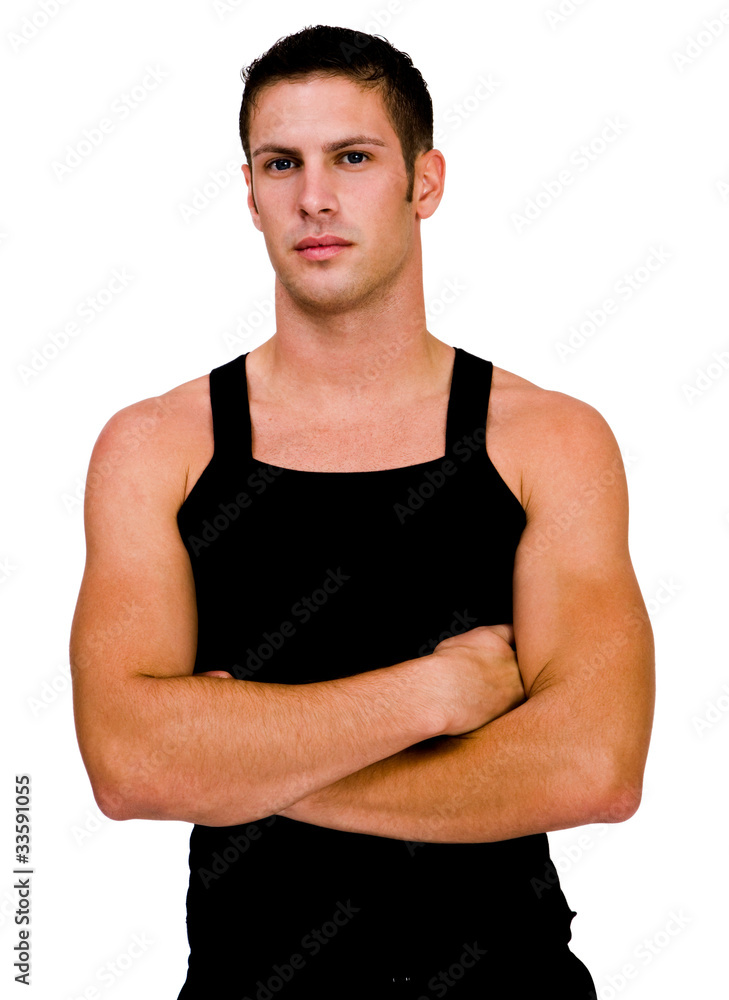Macho man posing Macho man posing