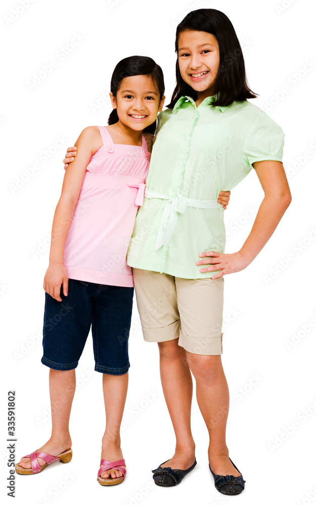 Two girls posing Two girls posing