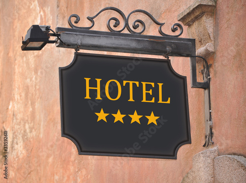 Hotel schild 4 Sterne