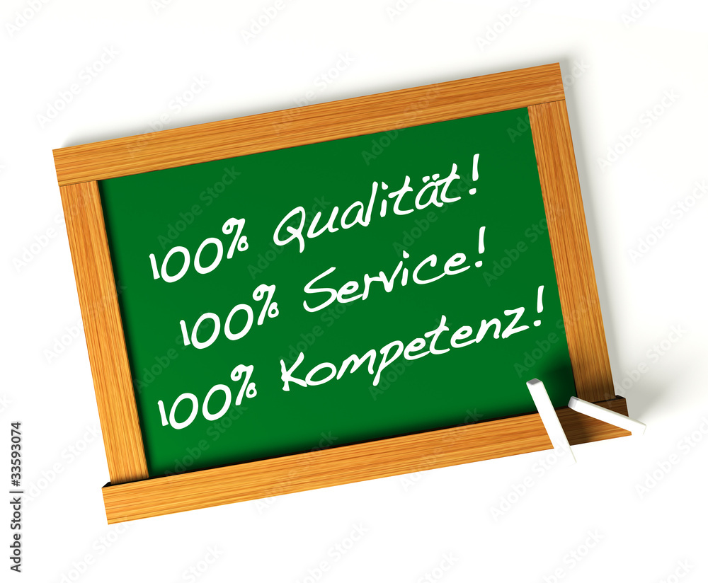 100% Qualität! 100% Service! 100% Kompetenz!