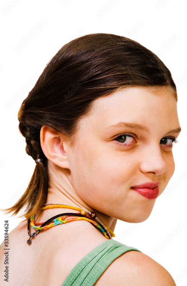 Portrait of girl smiling