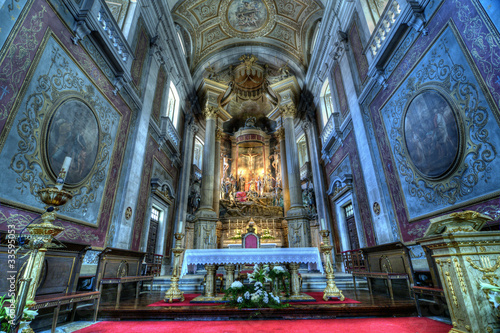 Bom Jesus Church Interior  Braga  Portugal