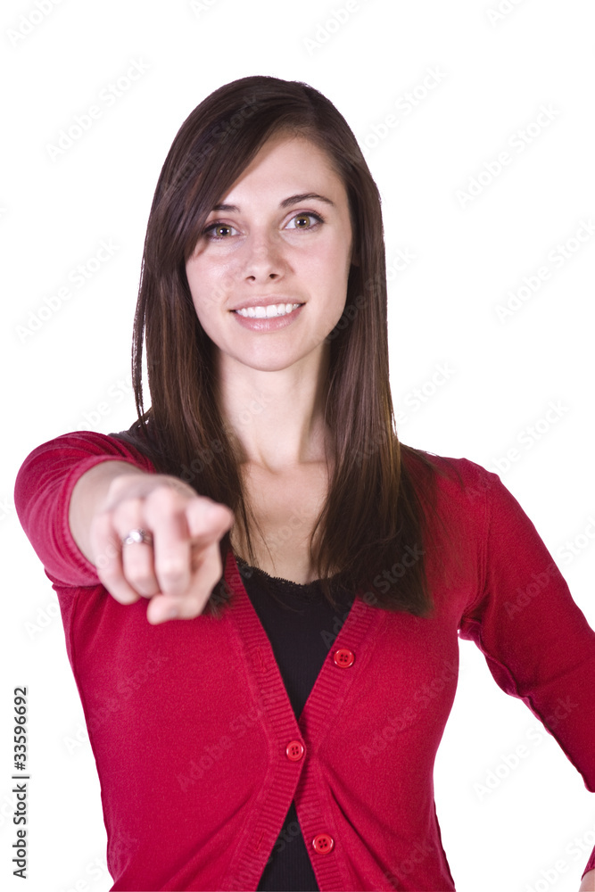 Beautiful Girl Giving the Thumbs Up Beautiful Girl Giving the Thumbs Up