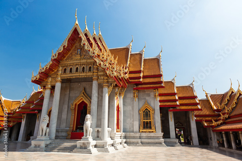 Wallpaper Mural temple de marbre, Bangkok, Thaïlande Torontodigital.ca