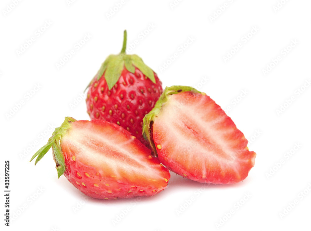 strawberries isolated on white strawberries isolated on white