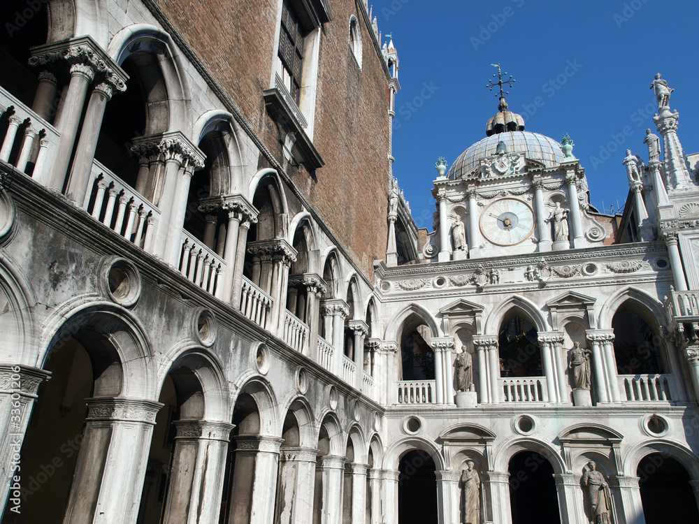 The Courtyard of the Doge's Palace in Venice