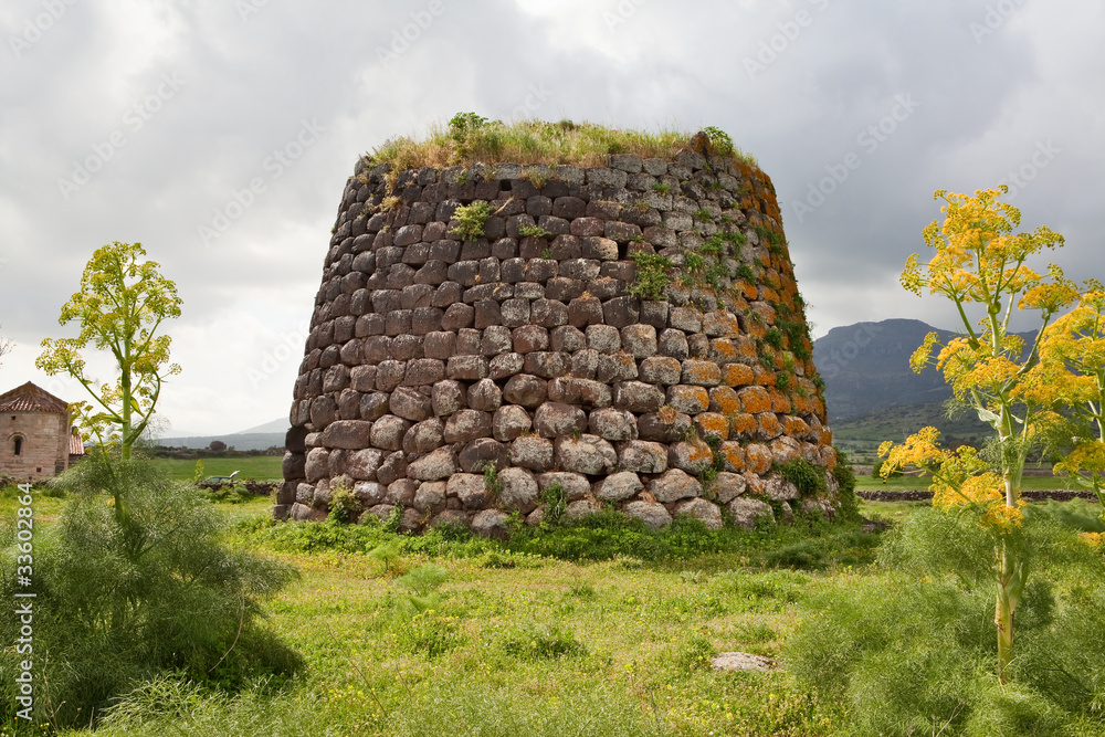 Fototapeta premium Nuraghe tower sardinia Italy
