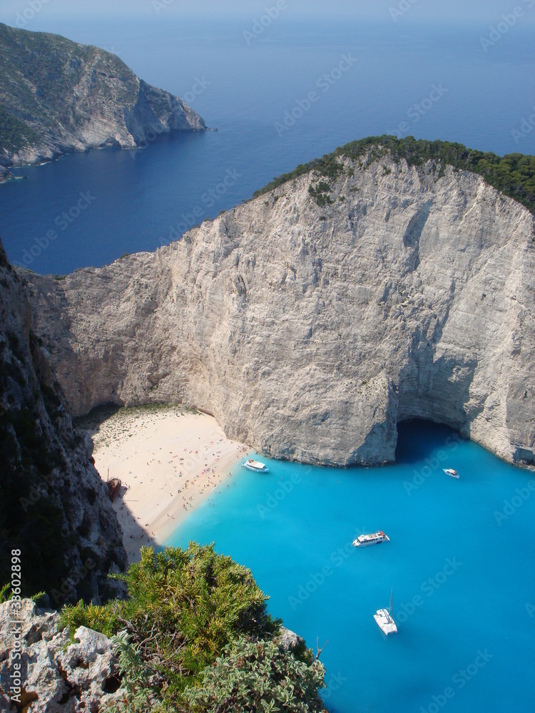 Shipwreck beach, Zakynthos, Greece Shipwreck beach, Zakynthos, Greece