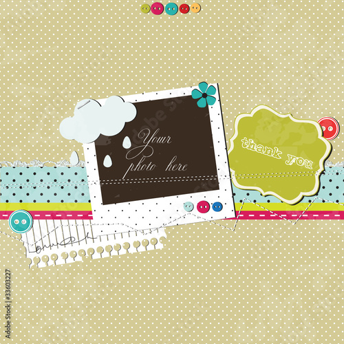 Bright scrap template