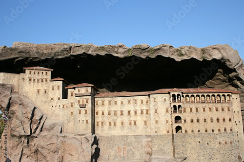 Miniature Of The Sumela Monastery In Miniaturk,Istanbul