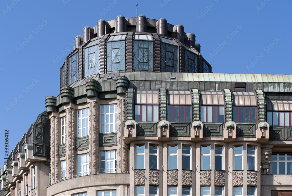 Historic secese building in Prague