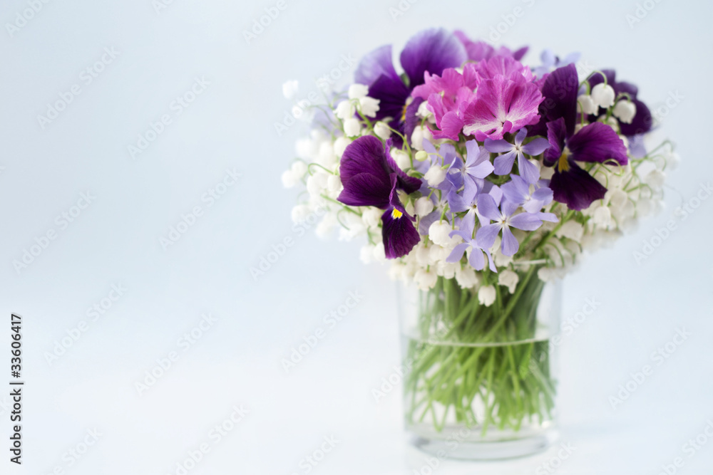 Spring flowers in vase Spring flowers in vase