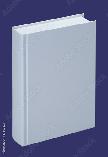 White book with plain cover