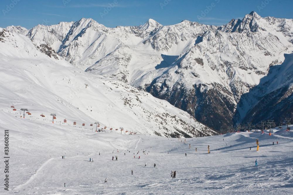 Ski resort  Solden. Austria