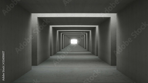 tunnel wall out concrete