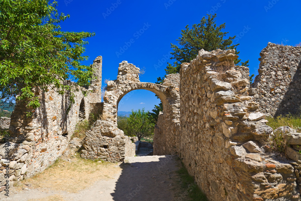 Fototapeta Ruiny starego miasta w Mystras, Grecja