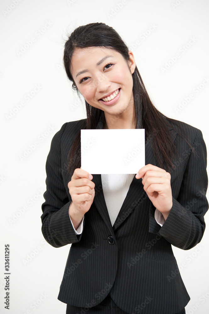a portrait of asian businesswoman with blank whiteboard a portrait of asian businesswoman with blank whiteboard