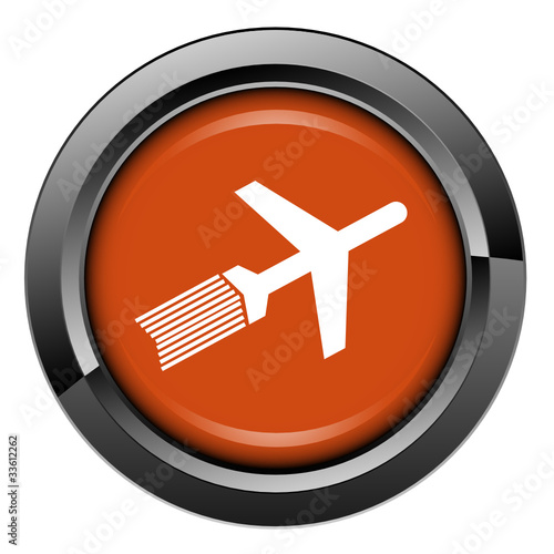 Picto, internet, bouton, avion, voyage, transport, aérien, vol