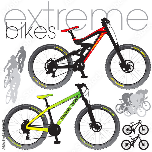 Mountain bikes set