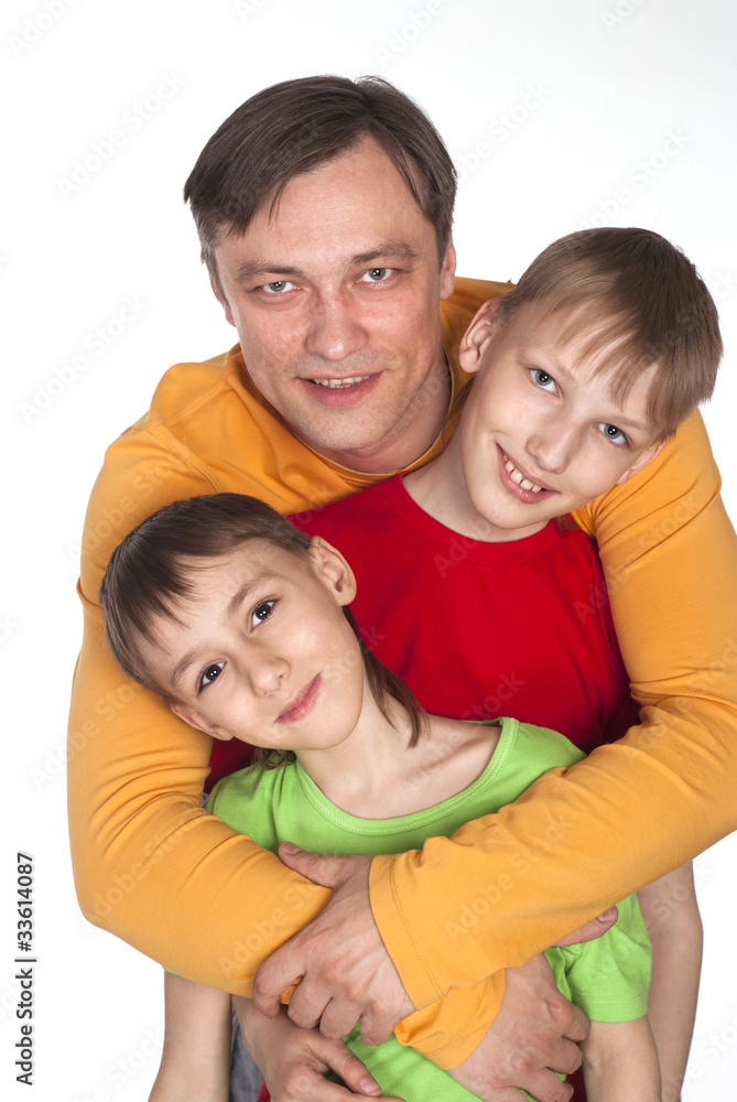 dad and two sons