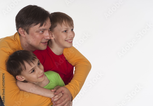 dad and two sons