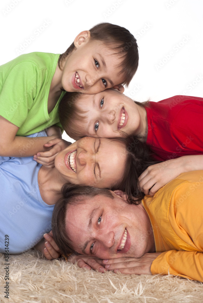 happy family on a carpet happy family on a carpet