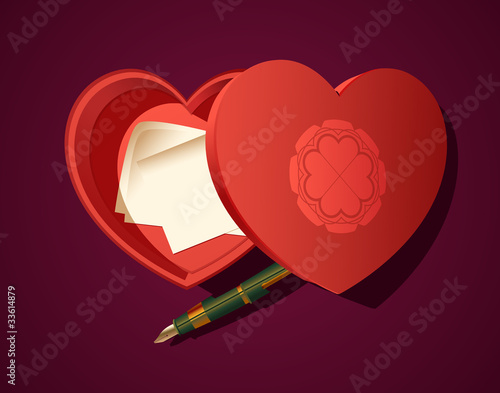 Heart Box with Love Notes