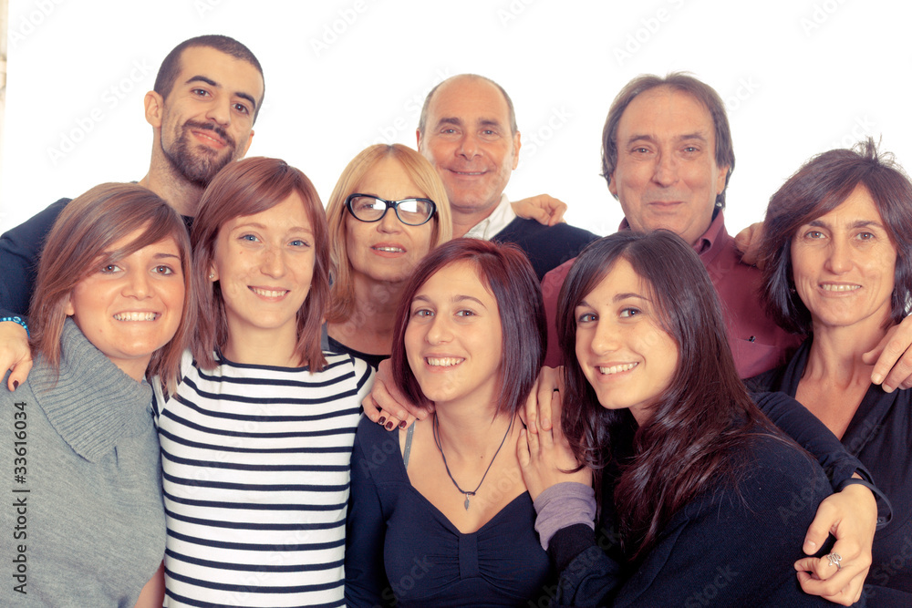 Caucasian Family, Group of People Caucasian Family, Group of People