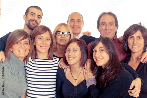 Caucasian Family, Group of People