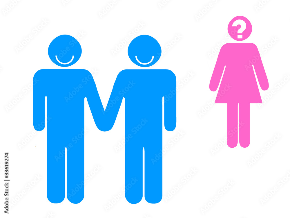 Casal feliz e mulher admirada Casal feliz e mulher admirada