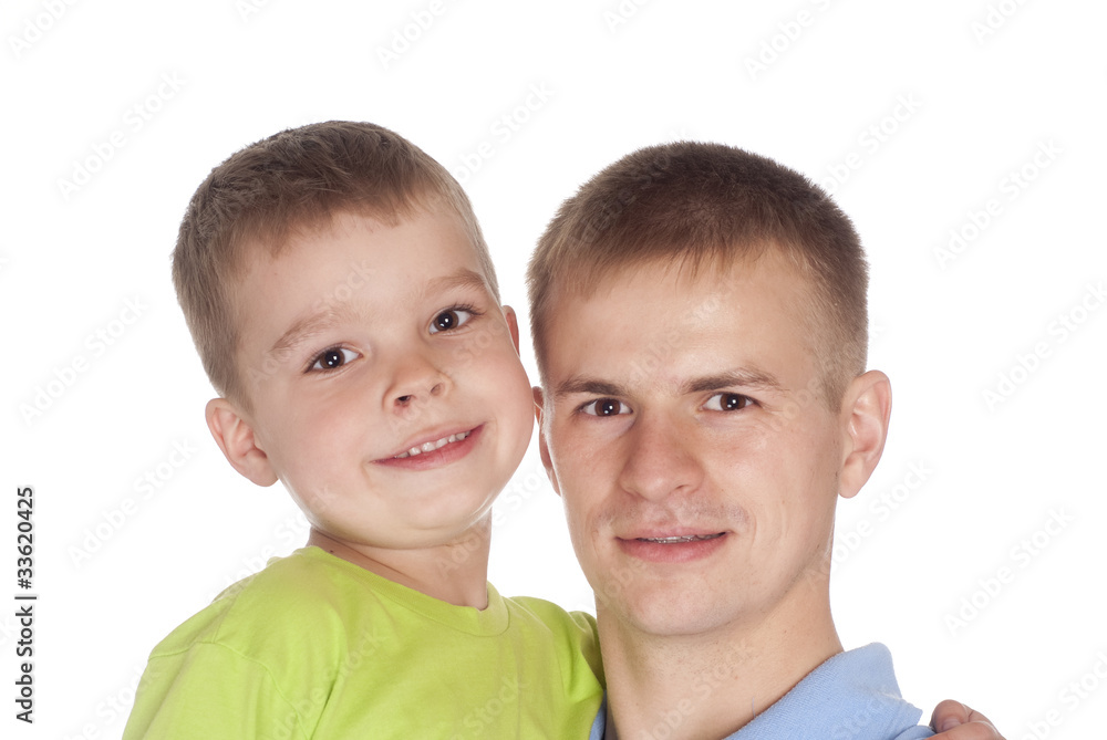 dad with son