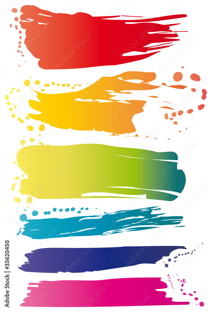 Obraz premium banners color paint