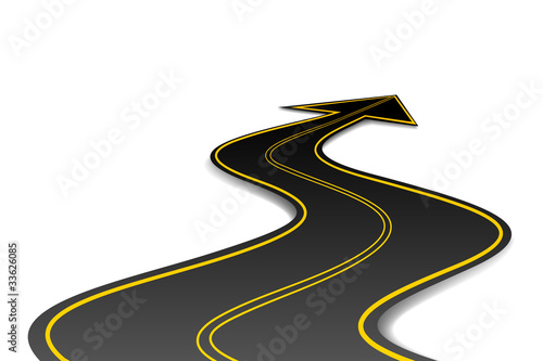 Arrow Shape Road