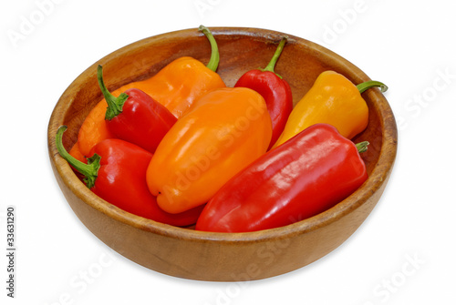 Red and Orange Peppers