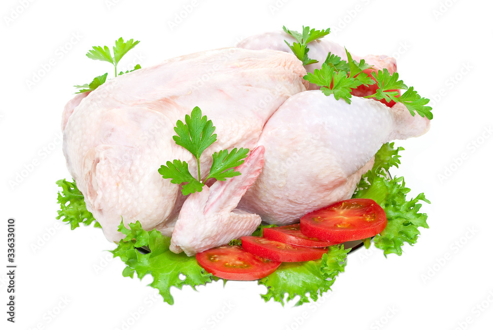Raw chicken