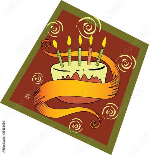 Birthday Cake Clip Art / Vector Image