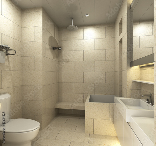 Modern bathroom for residences or hotels