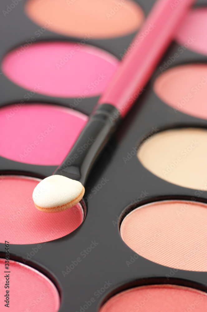 Blushes palette and applicator Blushes palette and applicator