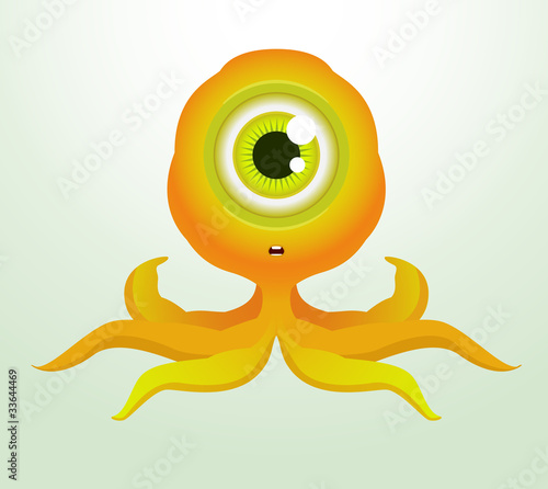 Cute Octopus Monster