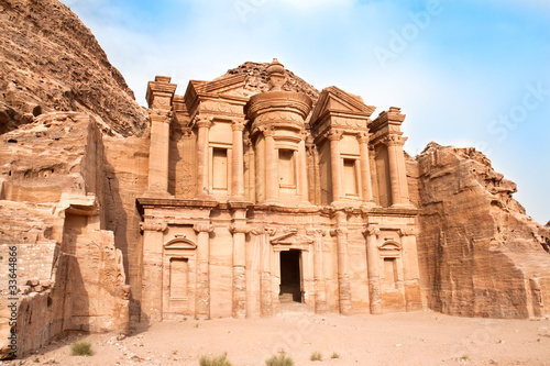 Monastery in Petra. Jordan