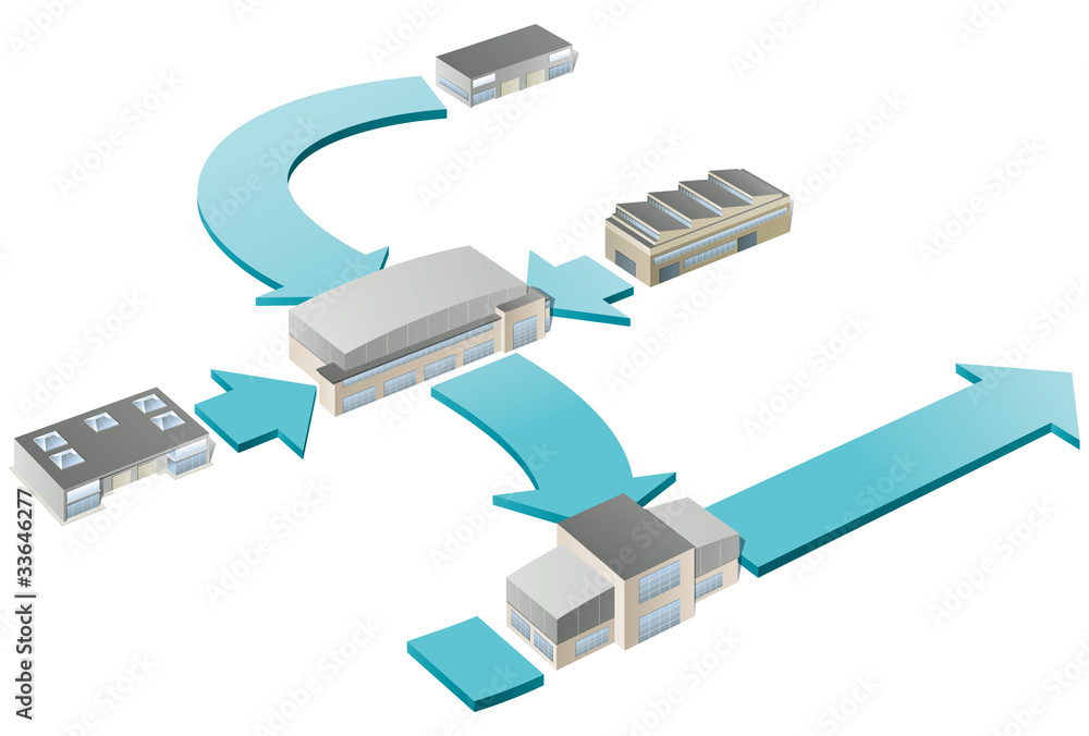Fototapeta premium UK manufacturing exports