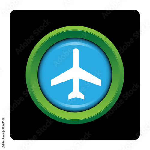 Internet, bouton, logo, picto, avion, aérien, voyage, vol