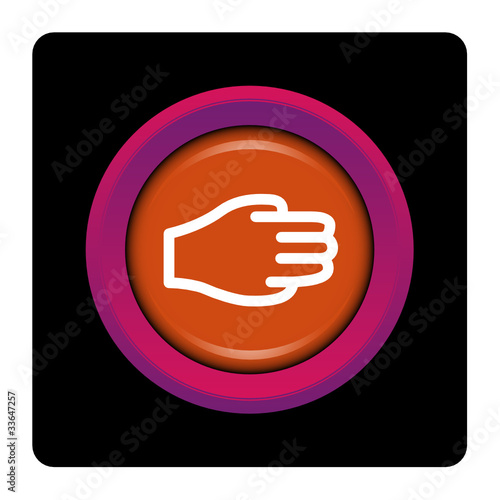 Internet, bouton, logo, picto, main, doigt, humain, corps